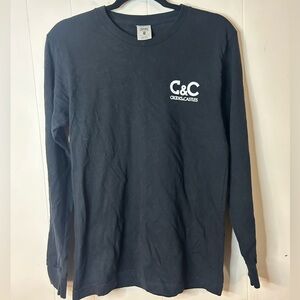 Crooks and Castles, size S, long sleeve, graphic on front and across lower back
